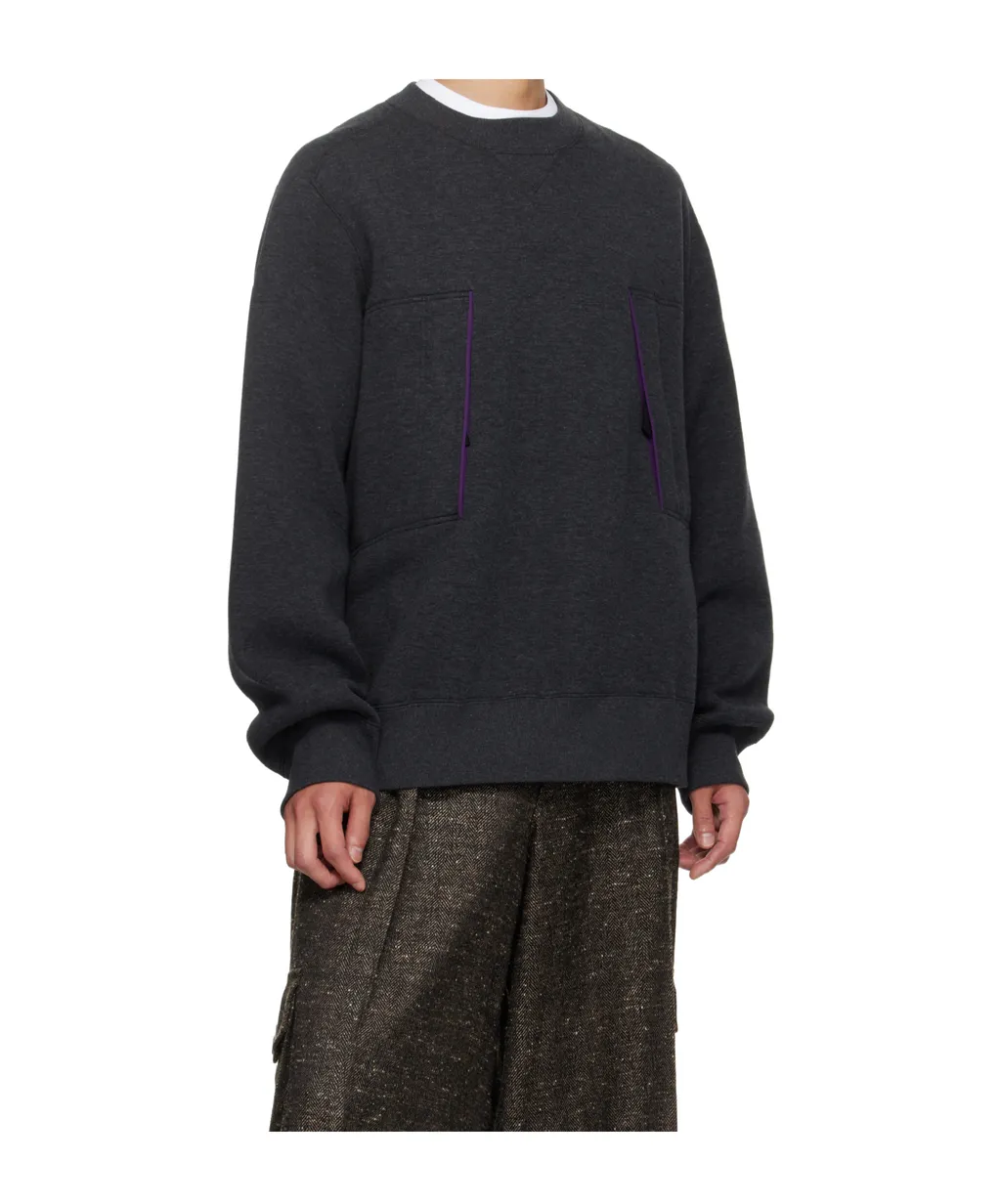 Round Neck Long-Sleeved Sweatshirt