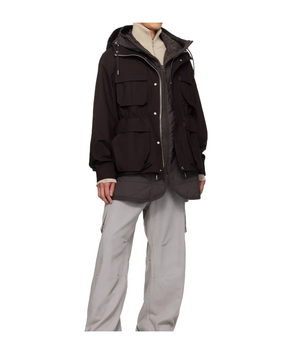Long-Sleeved Hooded Casual Jacket