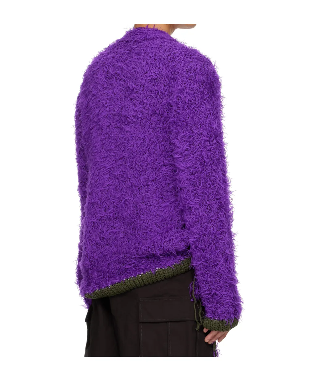 V-Neck Long-Sleeved Sweater