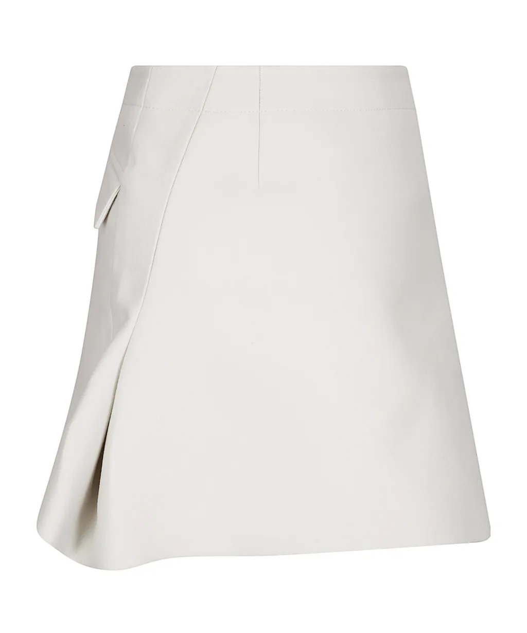 Melton Pleated Skirt