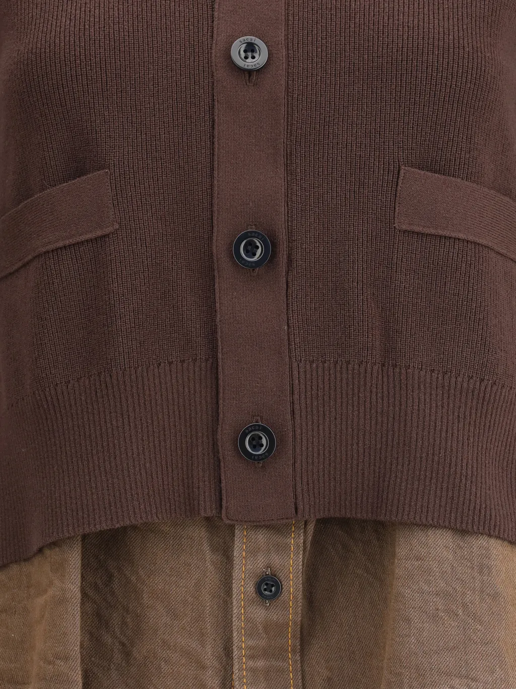 Denim X Knit Cardigan