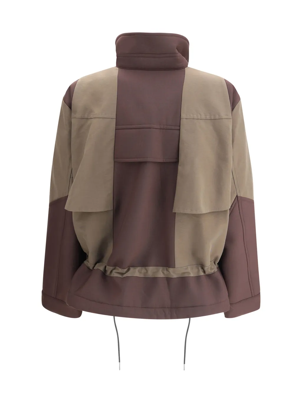 Paneled High-Neck Bomber Jacket