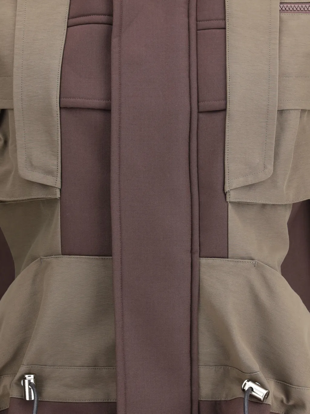 Paneled High-Neck Bomber Jacket