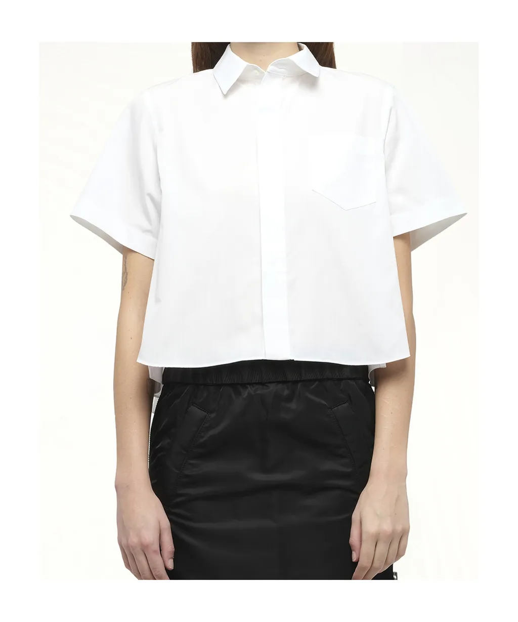 Short-Sleeved Poplin Shirt