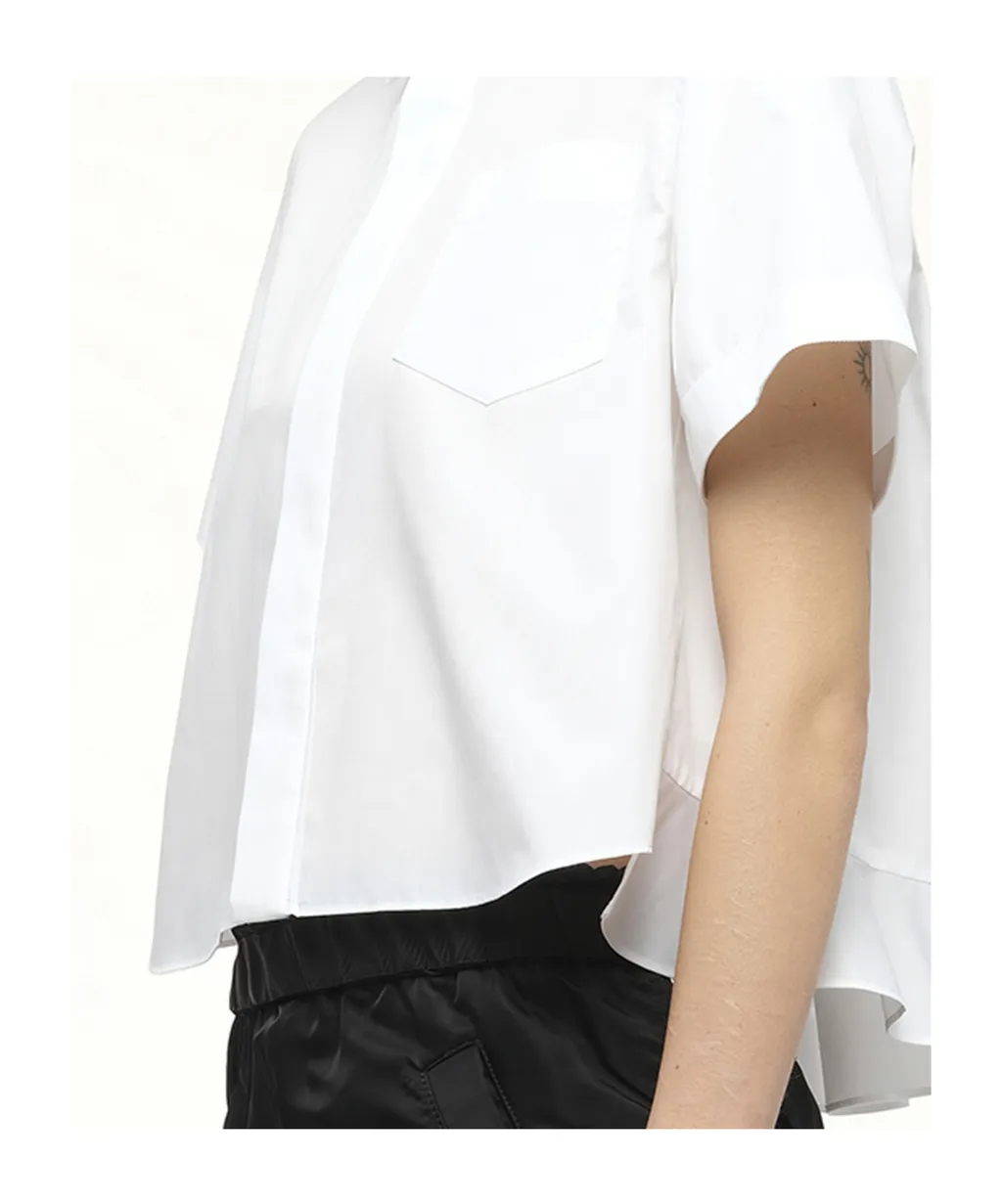 Short-Sleeved Poplin Shirt
