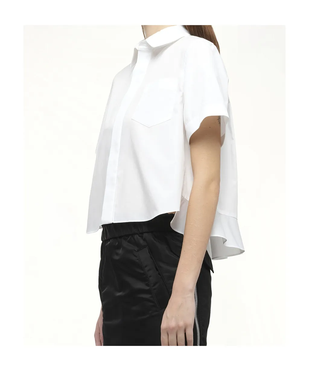 Short-Sleeved Poplin Shirt