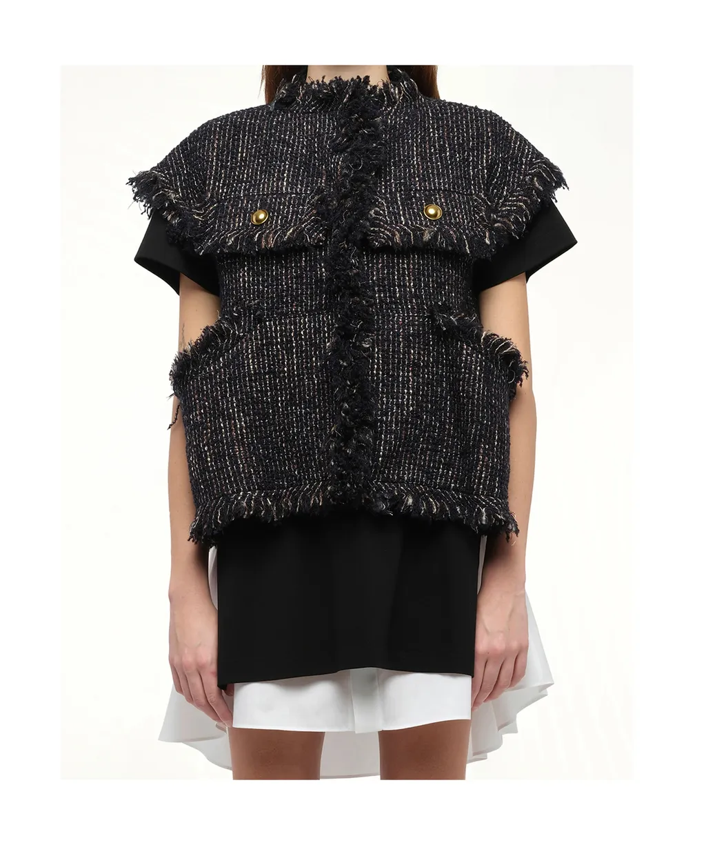 Tweed Fringed Gilet