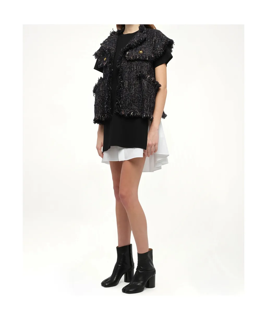 Tweed Fringed Gilet