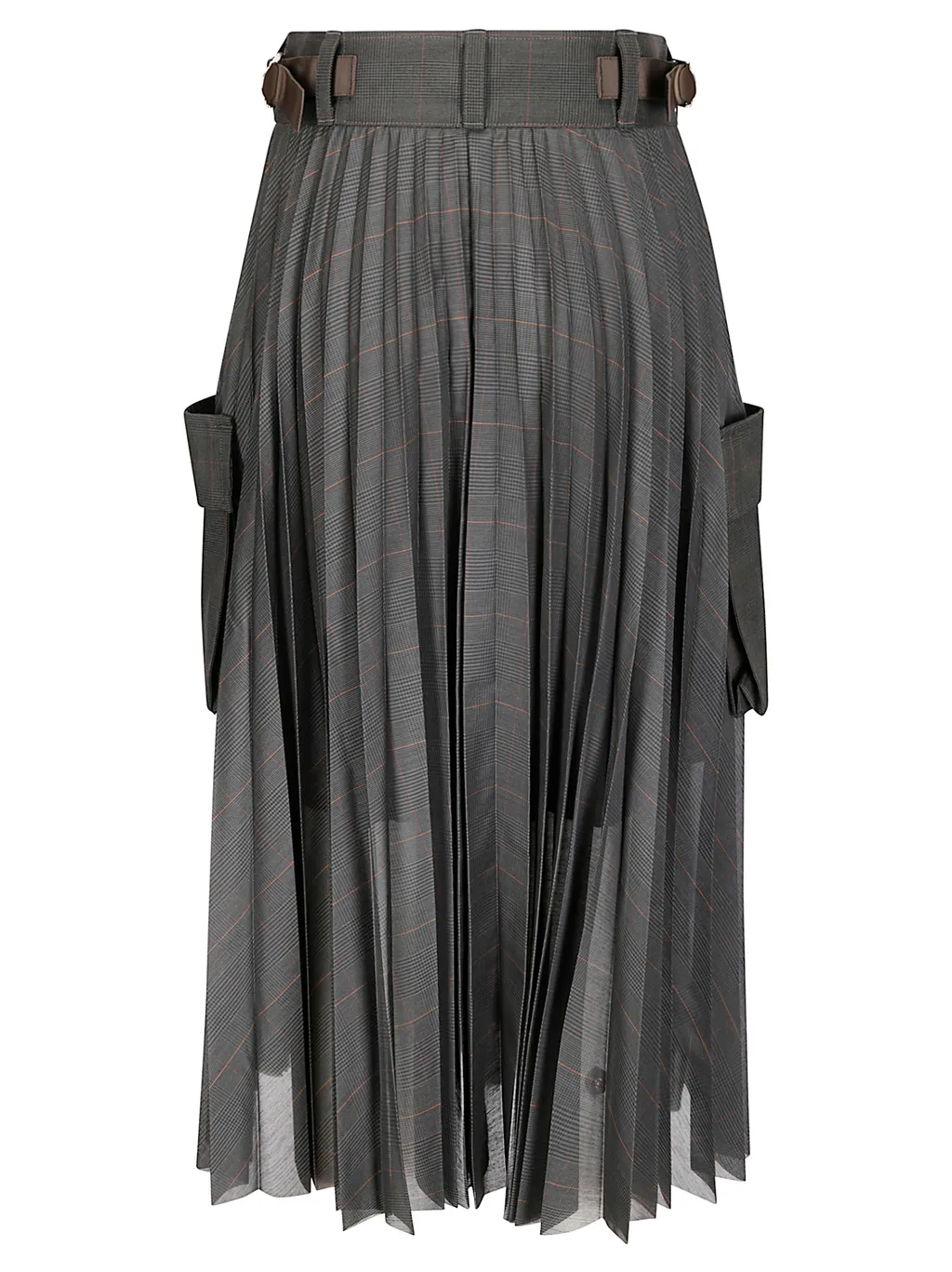 Belt Loop Pleated Skirt