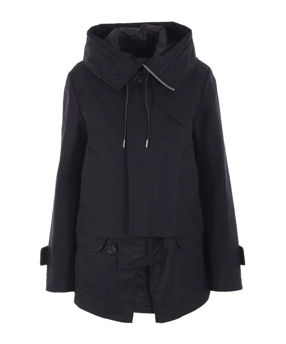 Double-Layer Hooded Jacket
