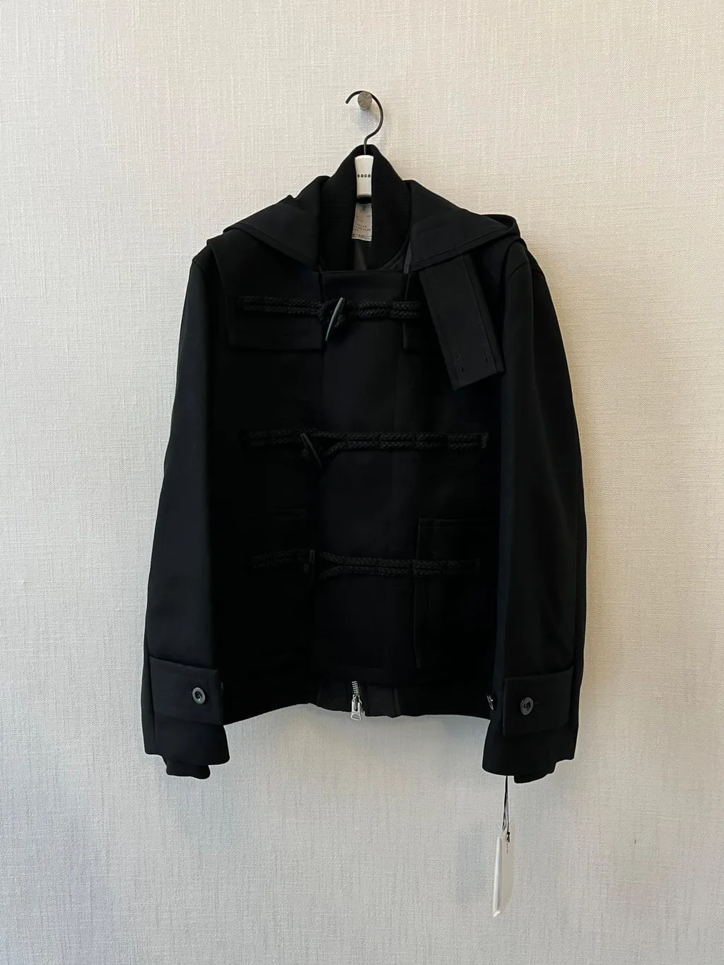 Hooded Toggle-Fastening Jacket