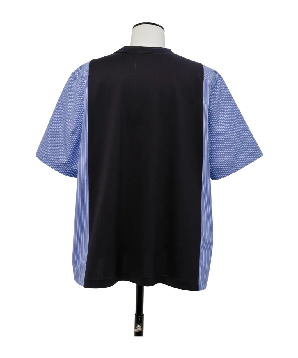Poplin X Cotton Jersey T-Shirt