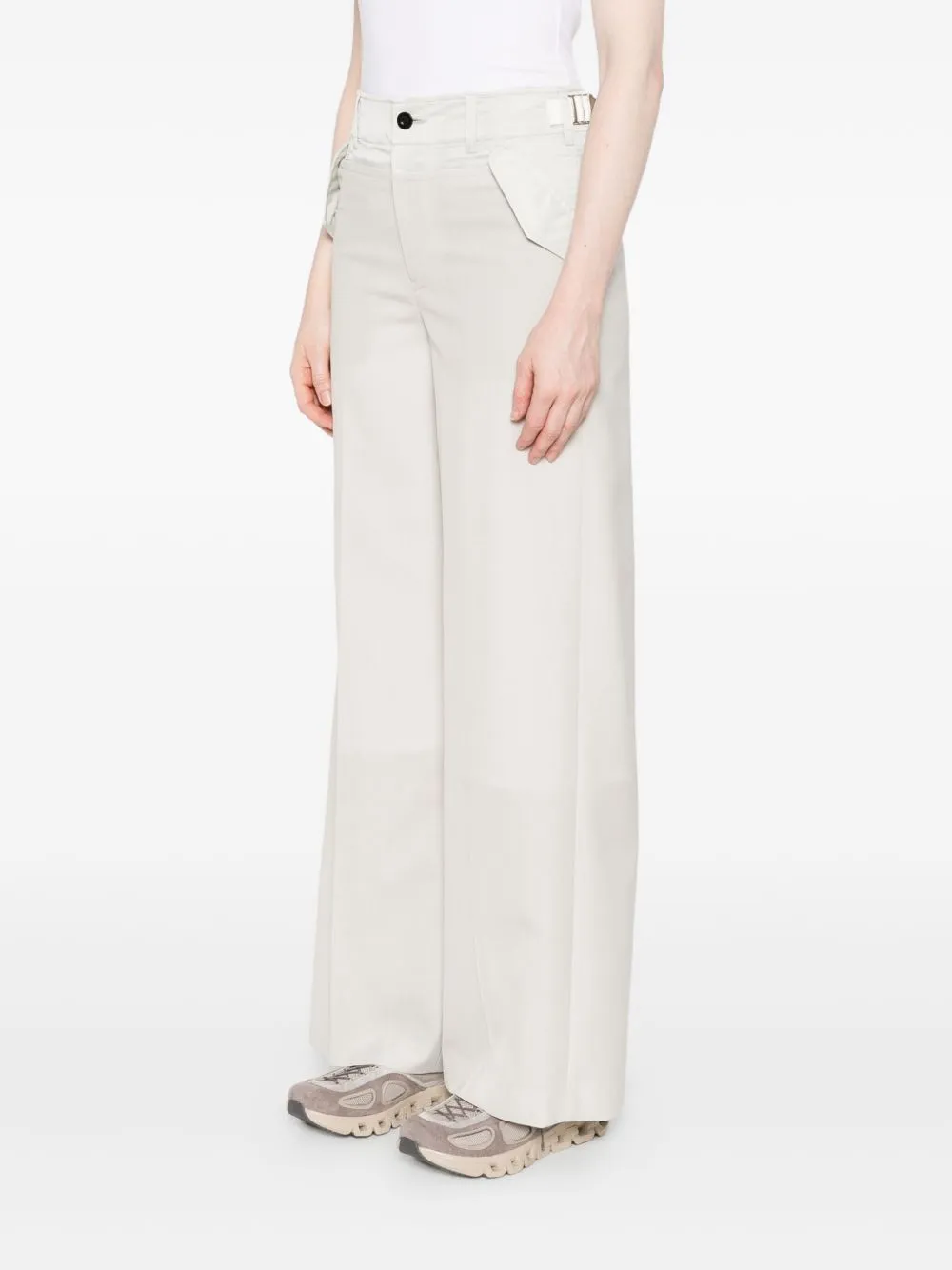 Adjustable-Waist Flap-Pocket Trousers