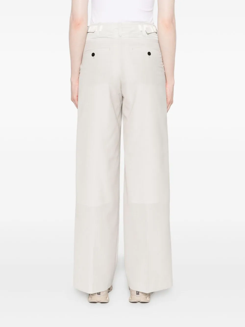 Adjustable-Waist Flap-Pocket Trousers