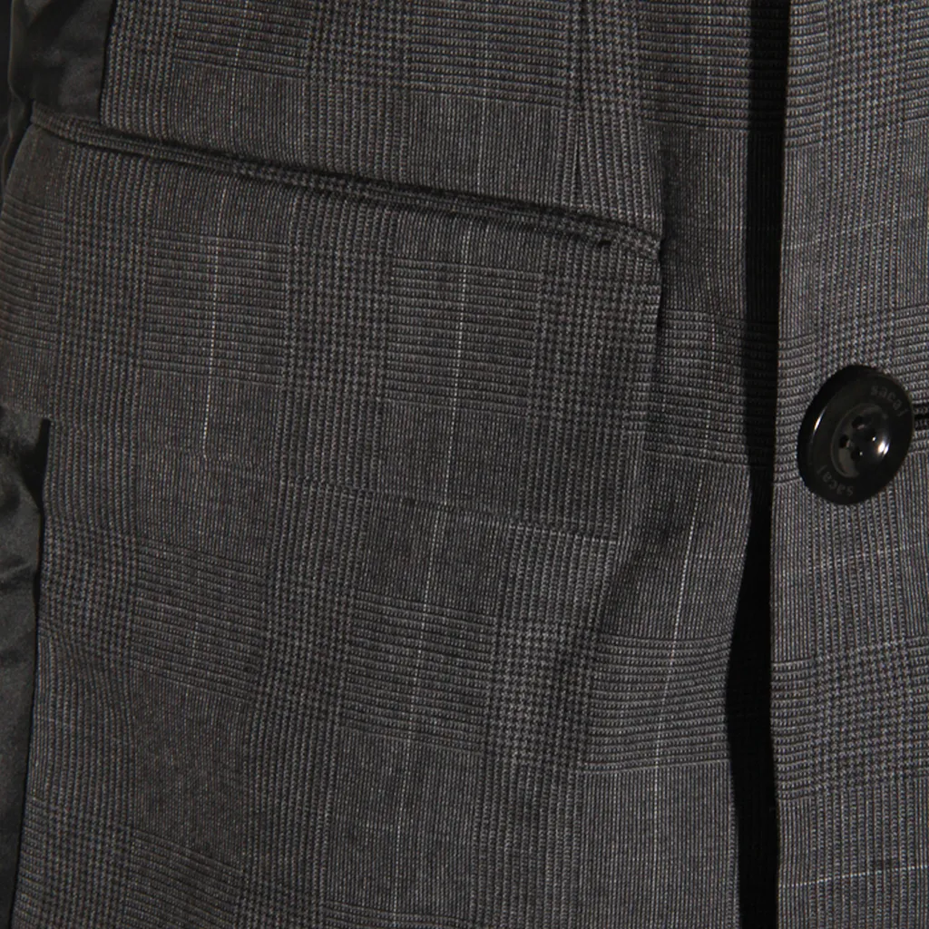 Glen Double-Breasted Checked Vest