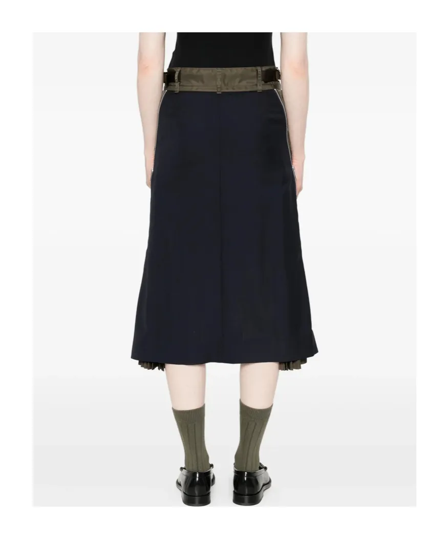 Pleated Detail Skirt