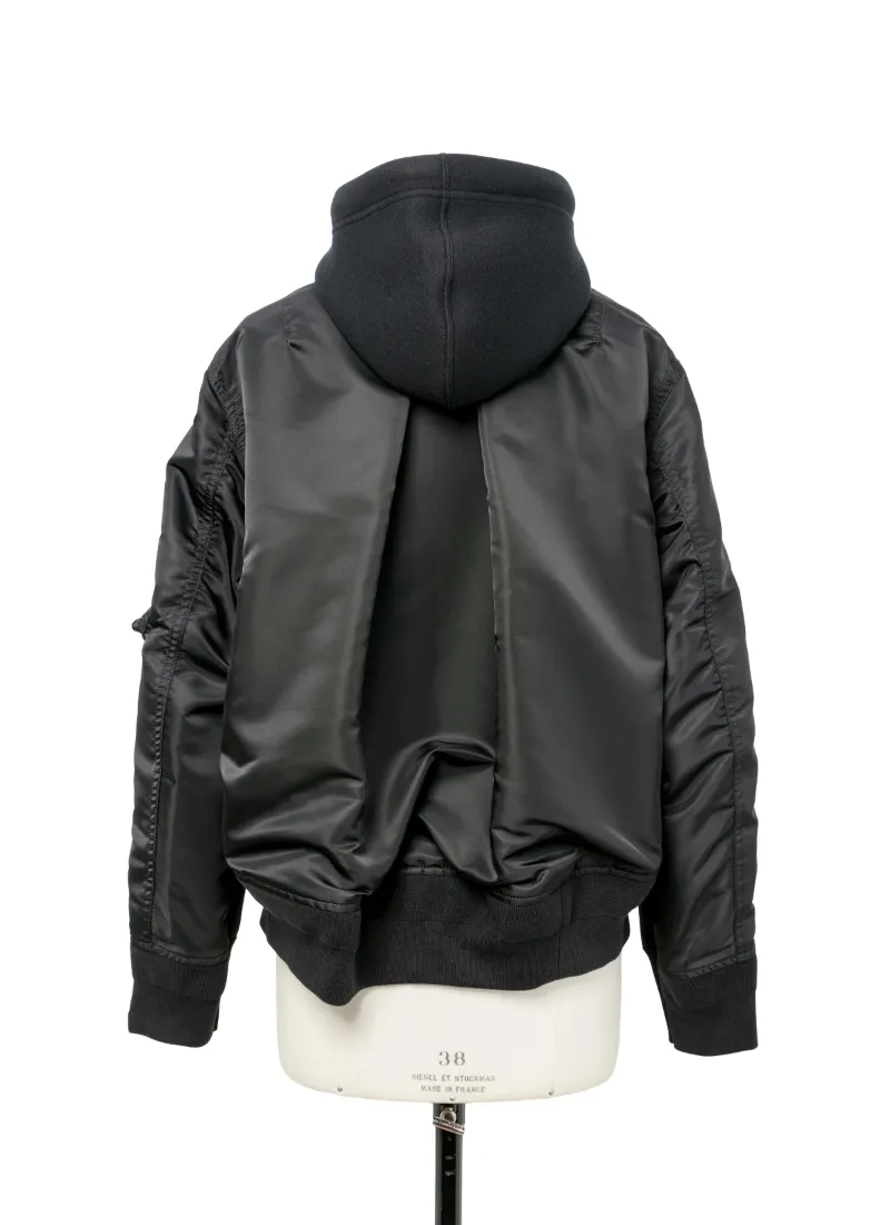 Sponge X Nylon Twill Hoodie