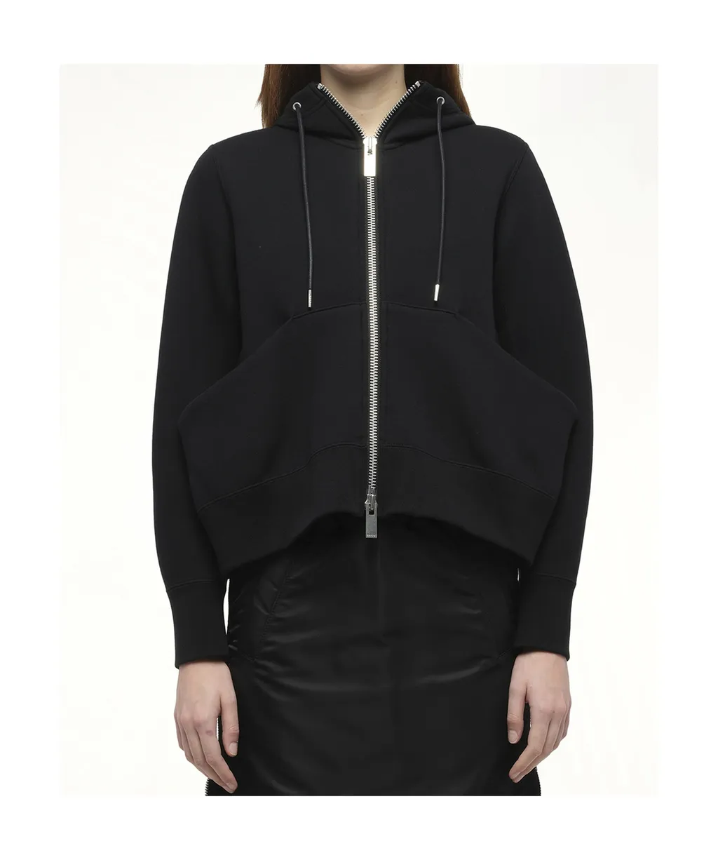 Sponge Zip-Front Kangaroo-Pocket Hoodie