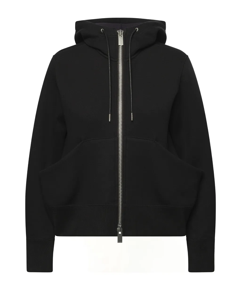 Sponge Zip-Front Kangaroo-Pocket Hoodie