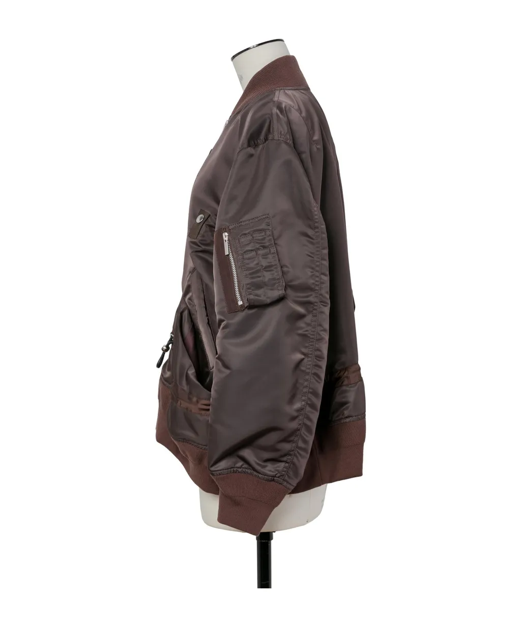 Drawstring-Detail Bomber Jacket