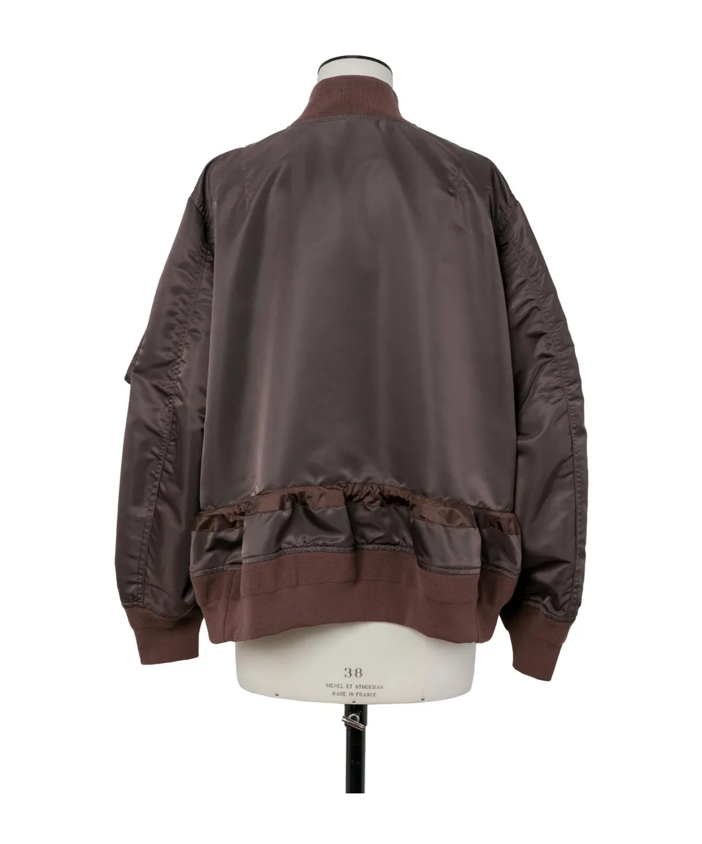 Drawstring-Detail Bomber Jacket