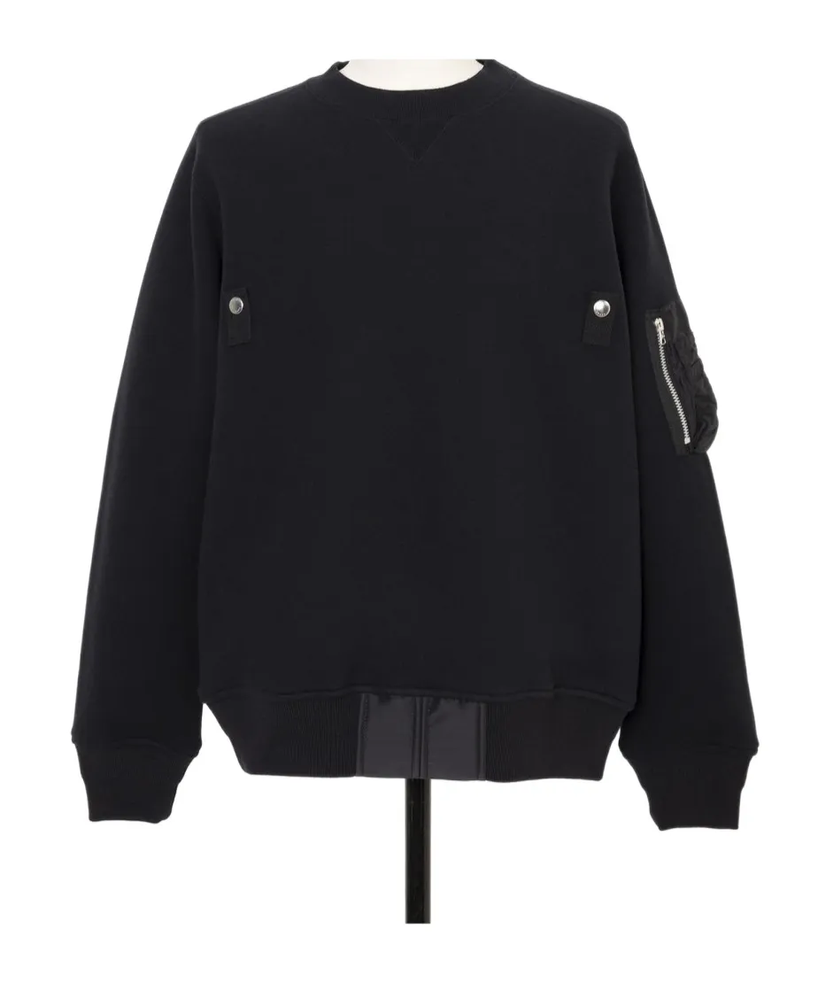 Crewneck Zip-Pocket Sweatshirt
