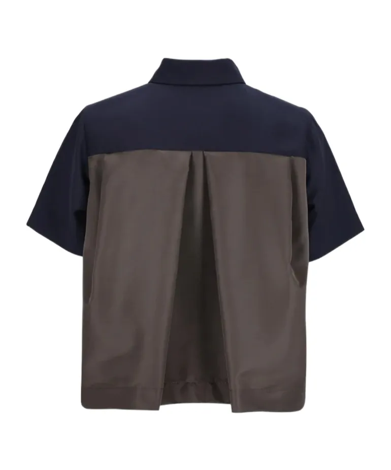 Panelled Short-Sleeve Shirt