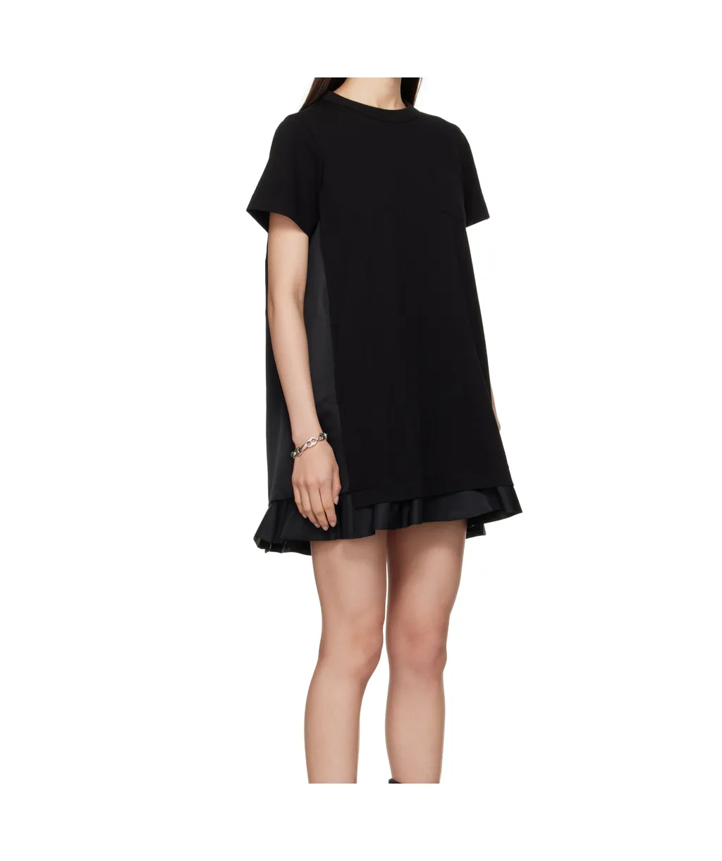 Pocket Ruffled Mini Day Dress