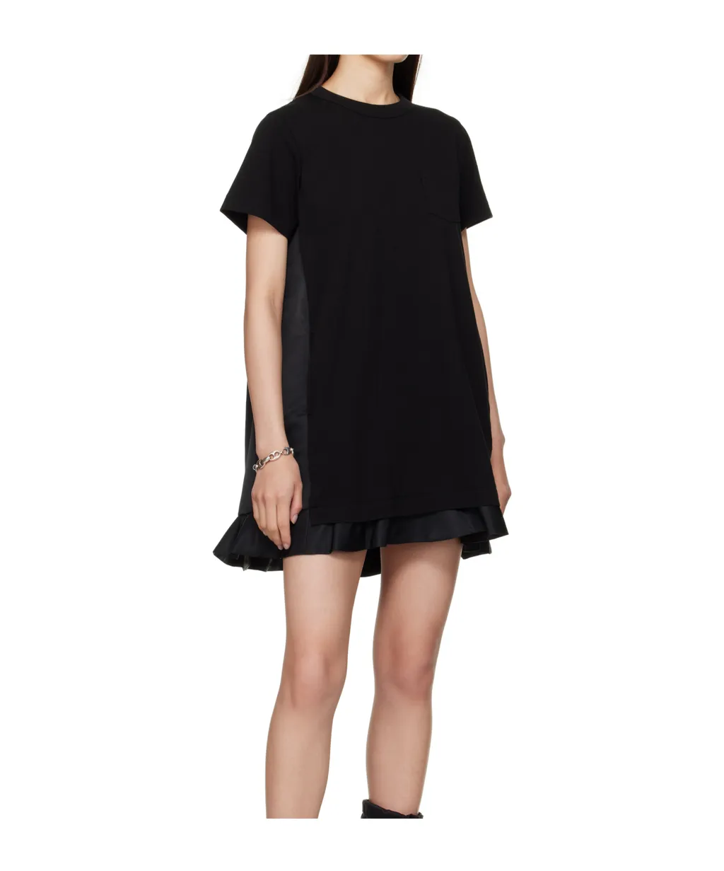 Pocket Ruffled Mini Day Dress