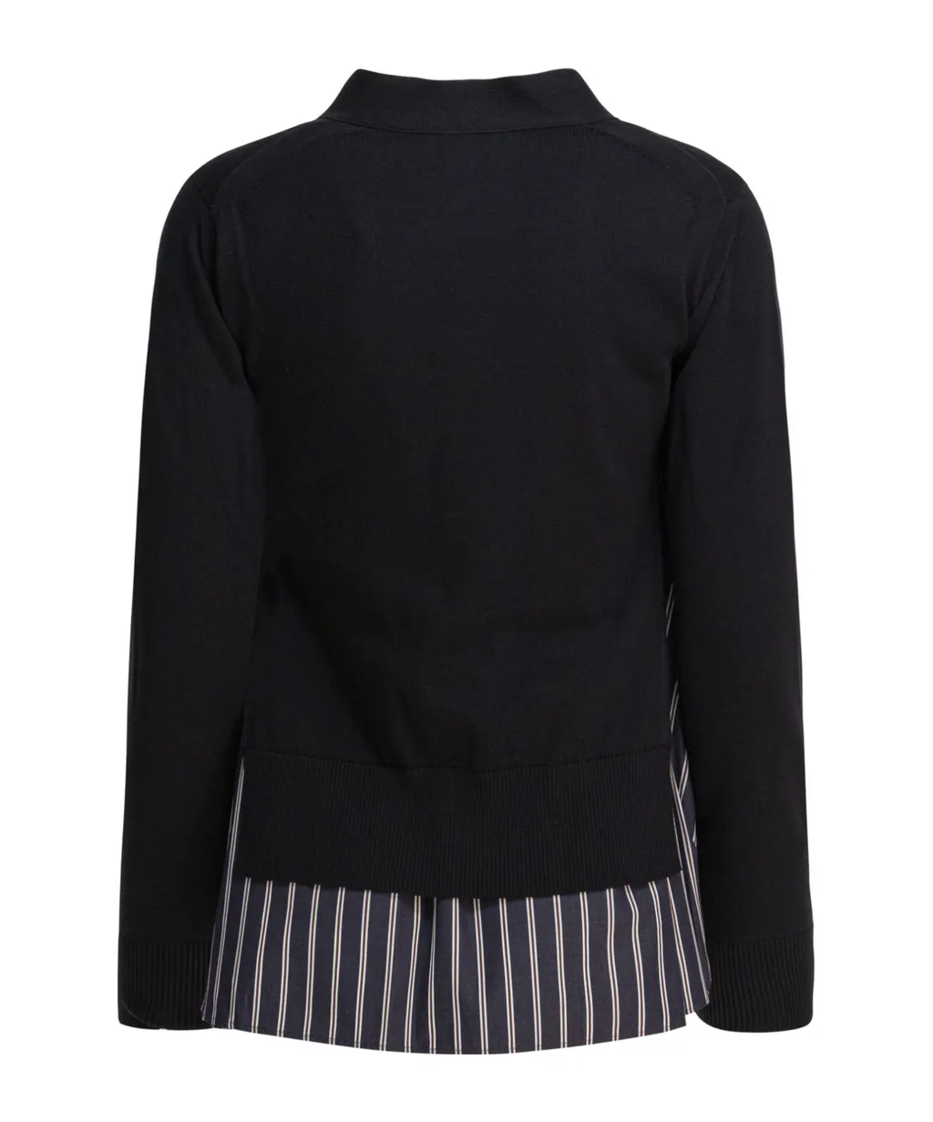 Long-Sleeved Knitted Cardigan