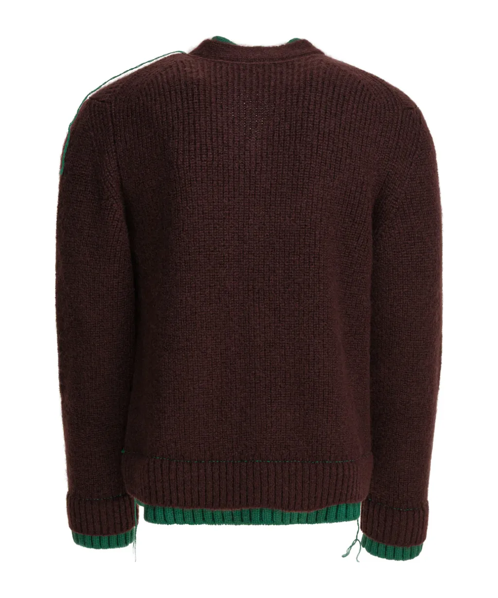 Layered Effect Knitted Cardigan