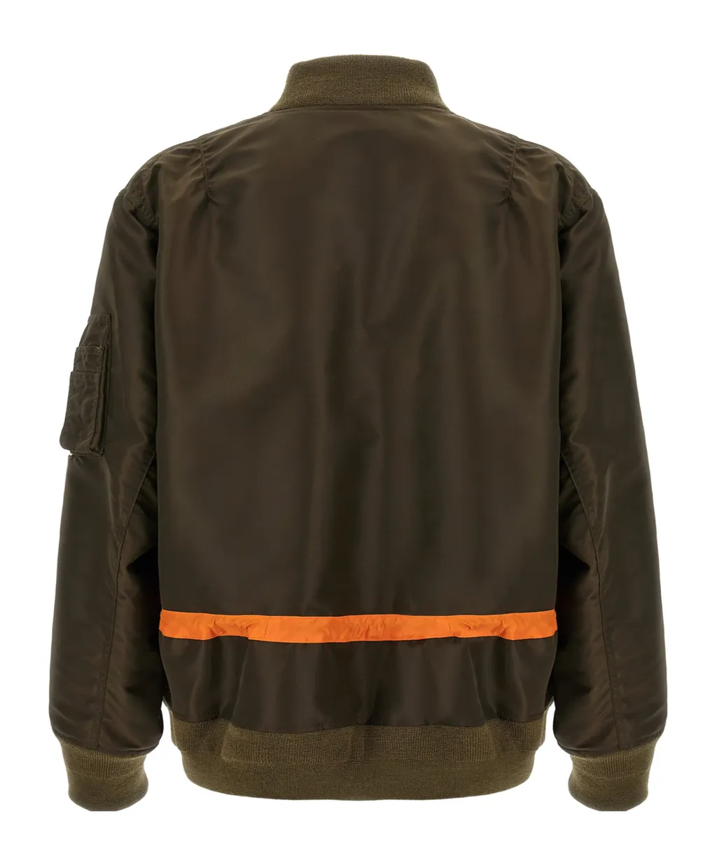 Drawstring-Waist Bomber Jacket