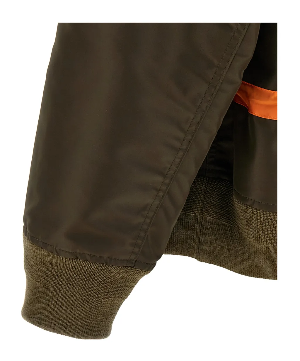 Drawstring-Waist Bomber Jacket