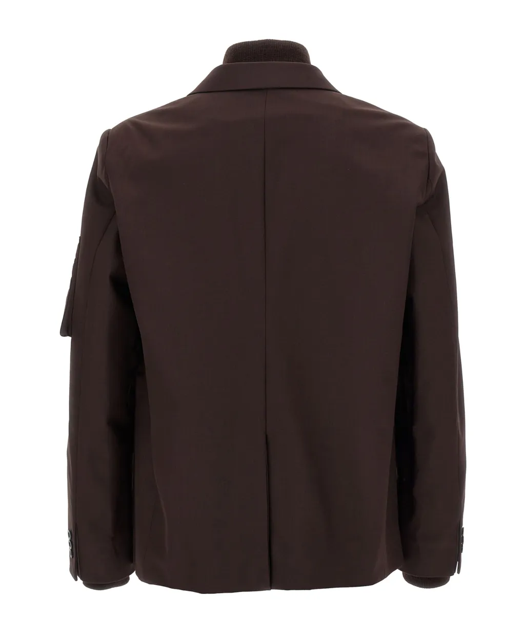 Zip-Detail Blazer