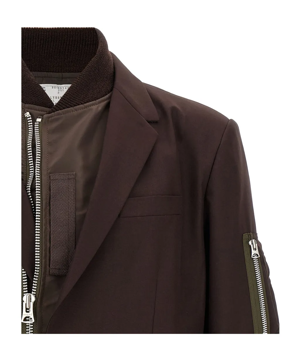 Zip-Detail Blazer