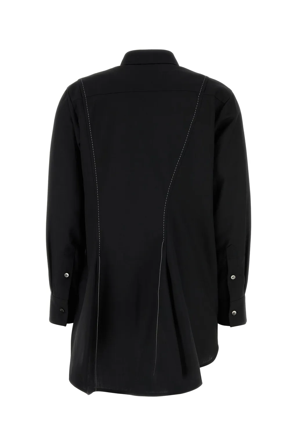 Curved Hem Suiting Shirt