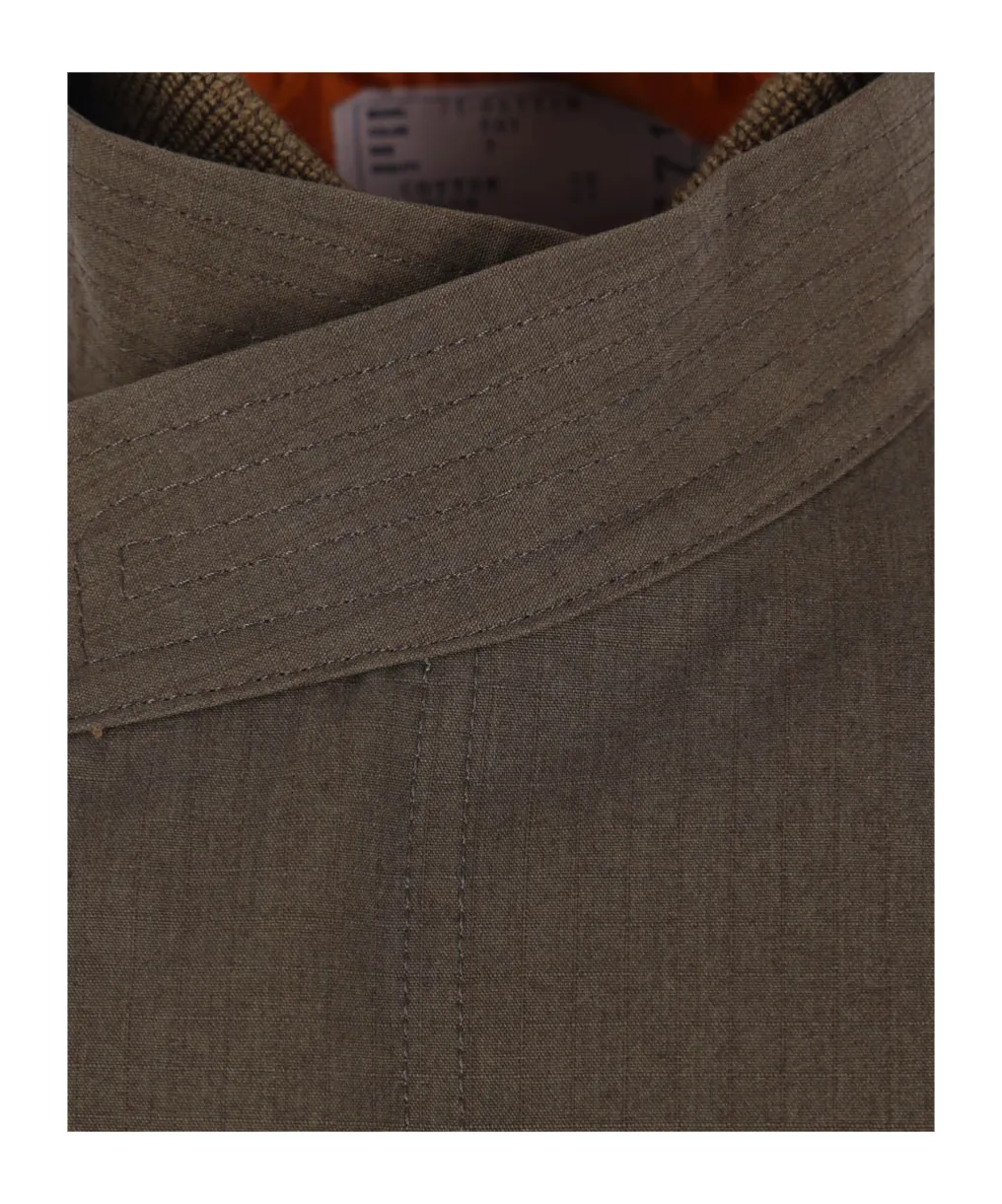 High-Neck Drawstring Parka