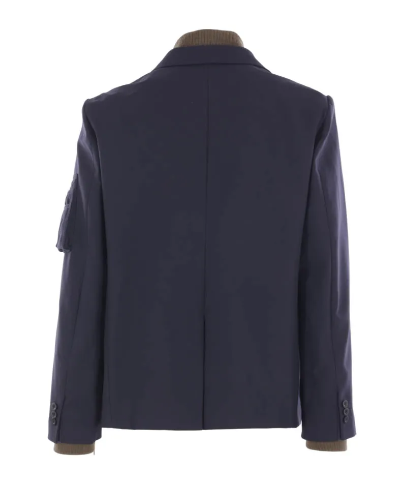 Layered Zip-Up Jacket