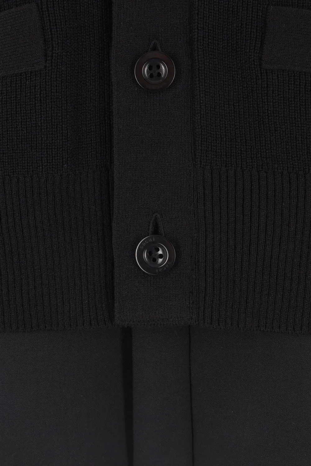Layered Button-Up Short-Sleeve Cardigan