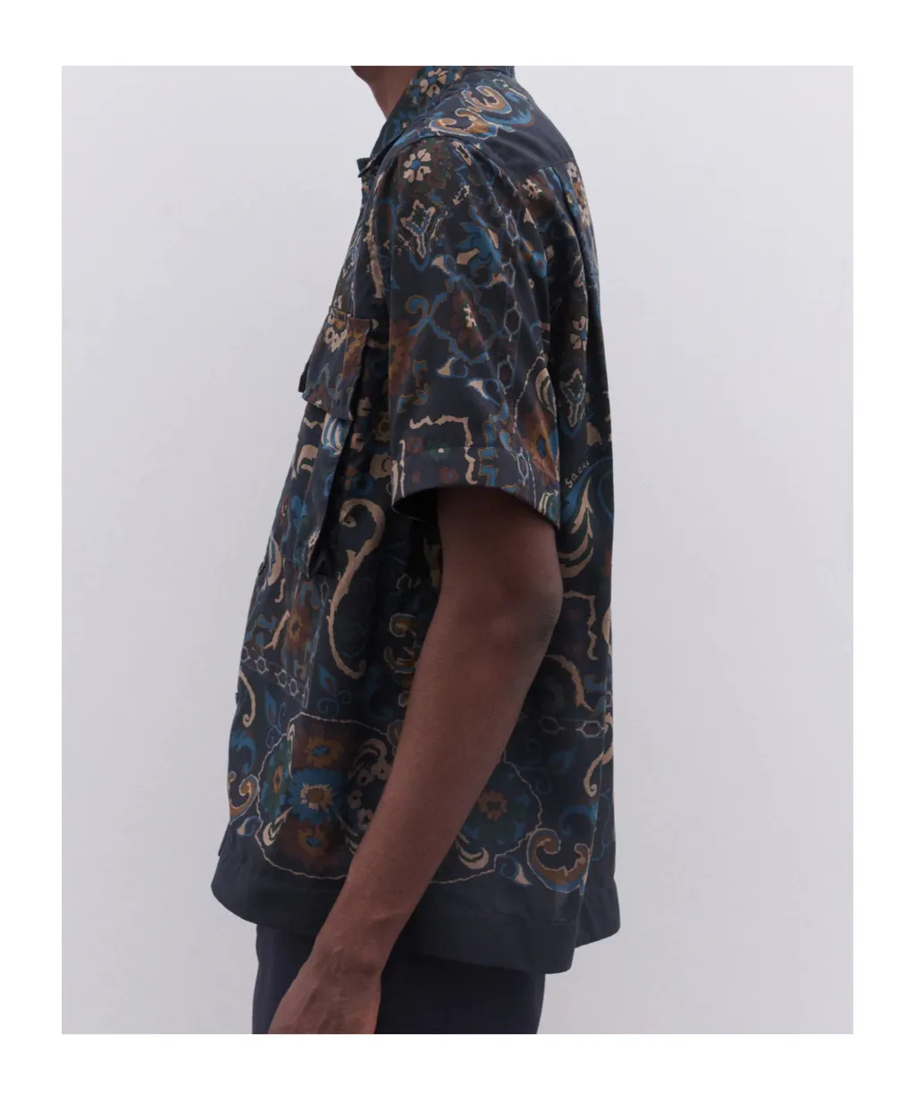 Paisley-Pattern Pocket Shirt