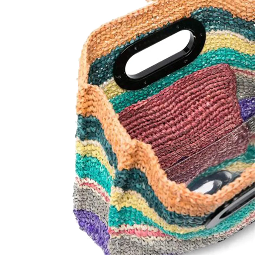 Knit Detail Tote Bag