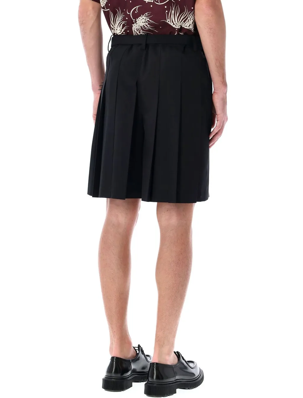 Belted Pleated Shorts
