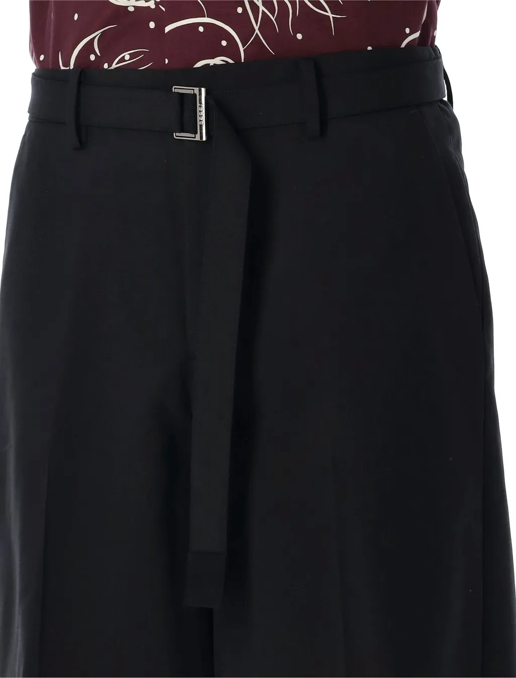 Belted Pleated Shorts