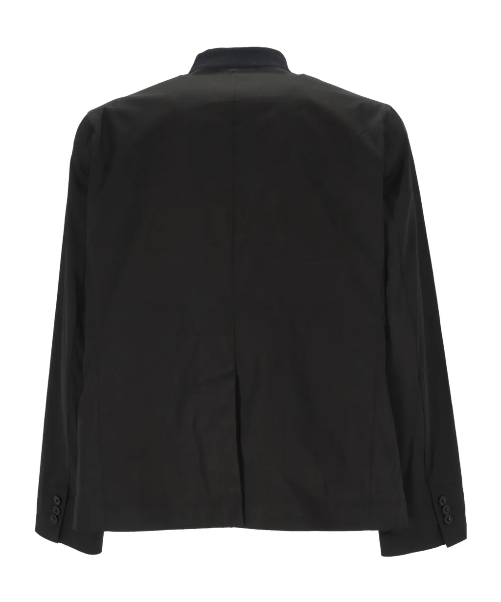 Single-Breasted Poplin Jacket