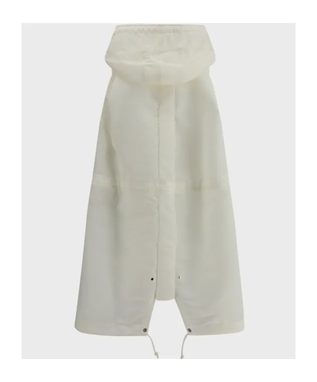 Drawstring Hem Hooded Vest