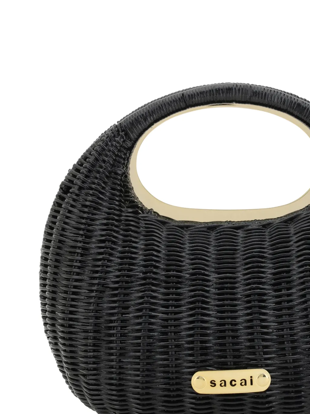 Logo Plaque Round Bag