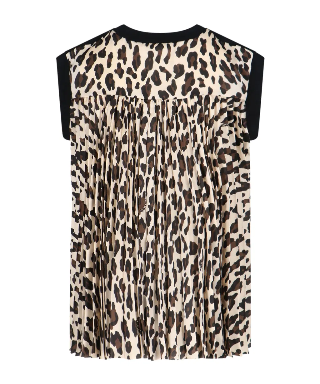 Leopard Printed Jersey T-Shirt