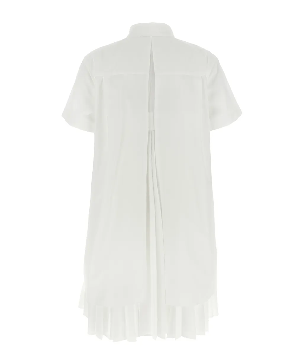Pleated Shirt Dress
