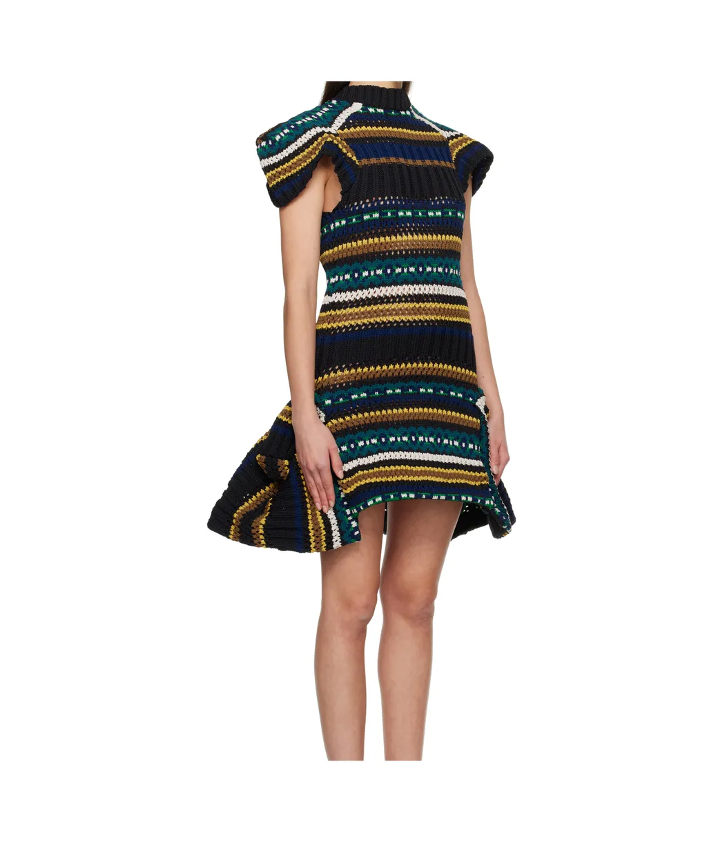 Patterned Knit Dress