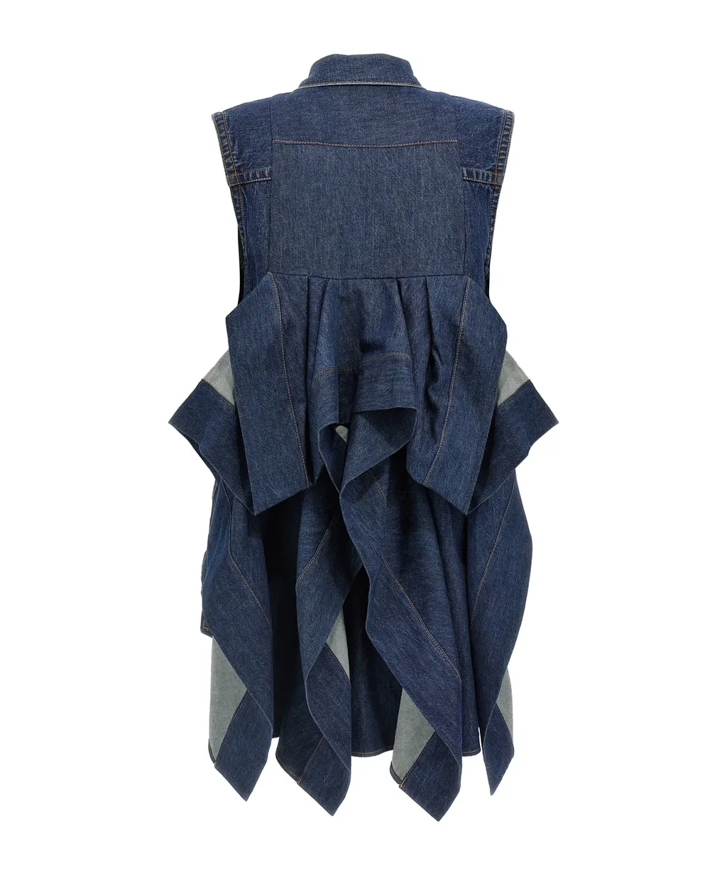 Ruffled Denim Dress